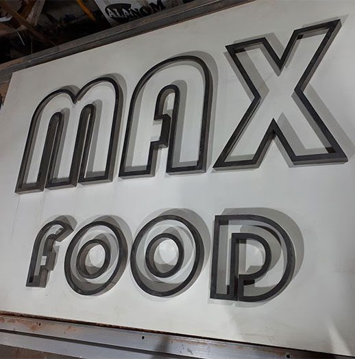 تابلو استیل max food