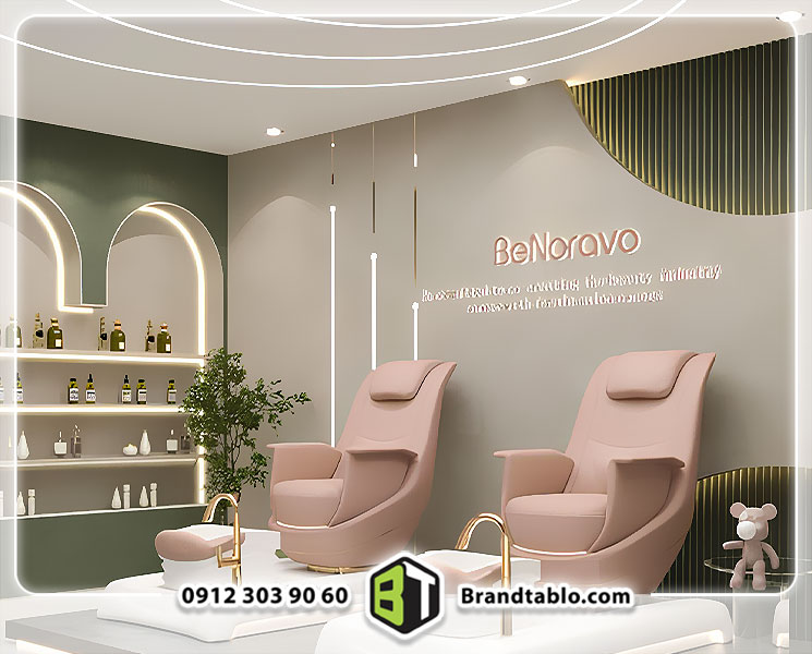 تابلو سالن زیبایی بنوراوو